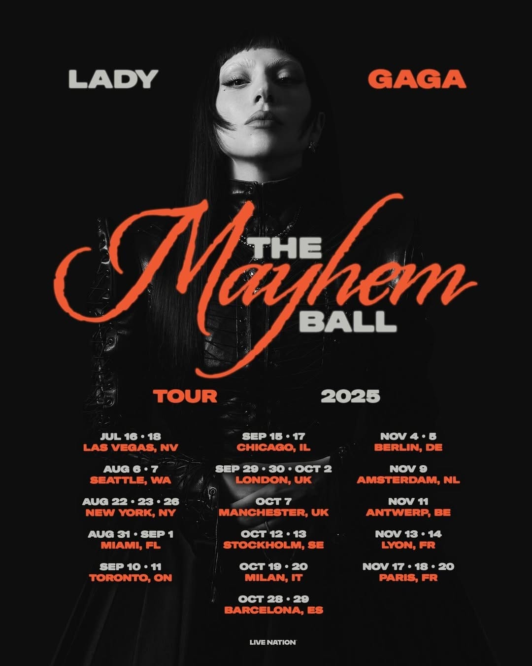 Lady Gaga The Mayhem Ball Tour