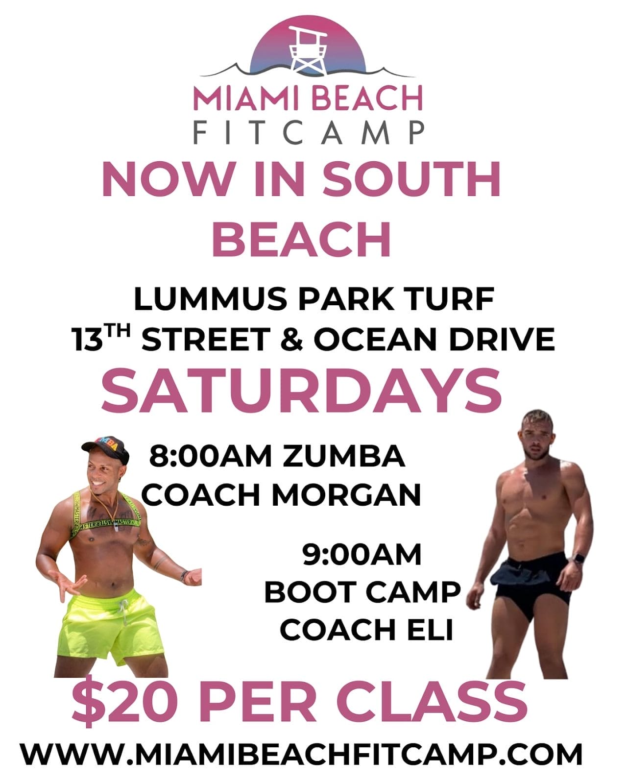 Beach Sprint and Sand-Plyo Session at Lummus Park, Outdoor Fitness In Miami